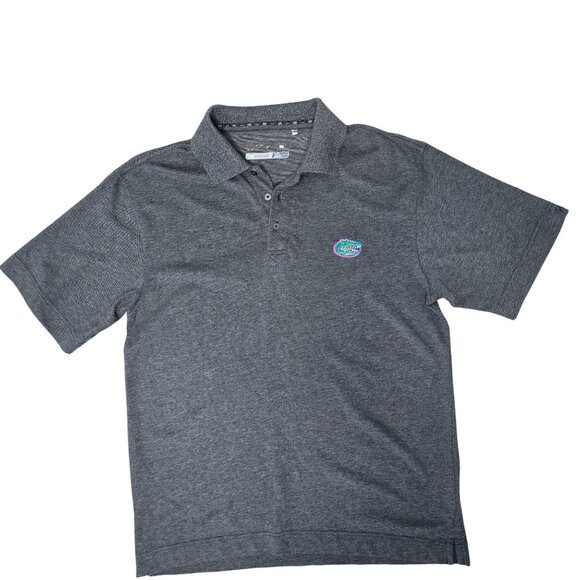 Lacoste Mens Florida gators embroidered Grey Polo Shirt size M Cotton Blend - Picture 1 of 4